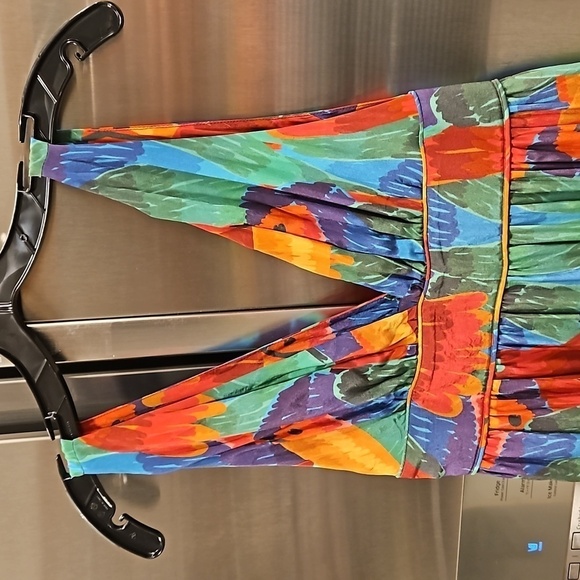 💕FARM RIO💕 Painted Toucans Midi Dress ~ 100% Viscose XS - Picture 8 of 14